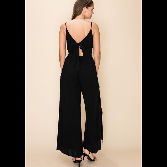Only 1 Left 🔥 NWT Classic Chic Jumpsuit w/ Buttonside Decorative Details - Picture 6 of 8